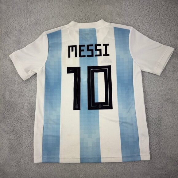 Adidas Argentina National Soccer Team Messi #10 Youth Size S (9-10Y) - Picture 11 of 16
